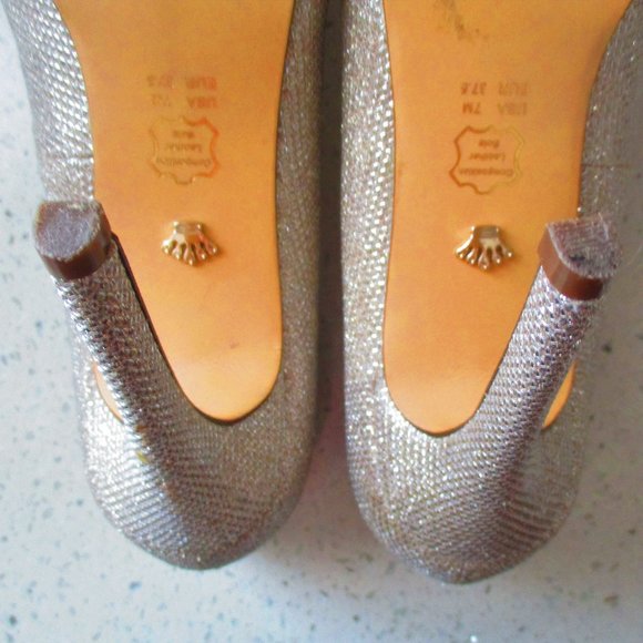 Nina New York Silver Sparkle Dressy Shoe Sz 7 - Picture 7 of 10
